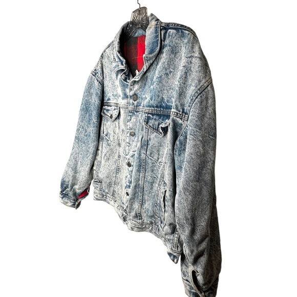 Vintage Gap Acid Washed Jean Jacket Quilted - Picture 3 of 6